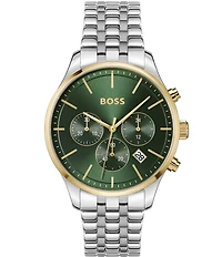 Hugo Boss Men's Avery Quartz Chronograph Stainless Steel Bracelet Watch