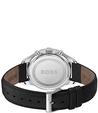 Hugo Boss Men's Avery Quartz Chronograph Leather Strap Watch