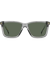 Hugo Boss Men's Boss1598 55mm Transparent Rectangle Sunglasses