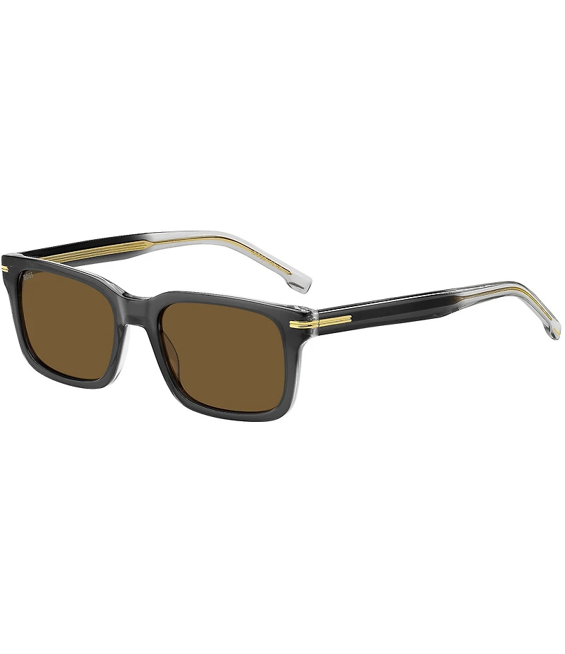 Hugo Boss Men's Boss1628 54mm Rectangle Sunglasses