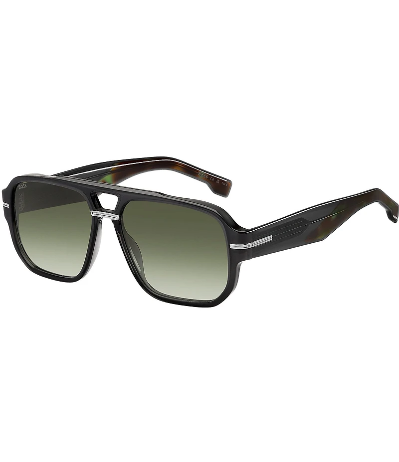 Hugo Boss Men's Boss1718 57mm Aviator Sunglasses