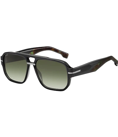 Hugo Boss Men's Boss1718 57mm Aviator Sunglasses