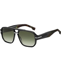 Hugo Boss Men's Boss1718 57mm Aviator Sunglasses