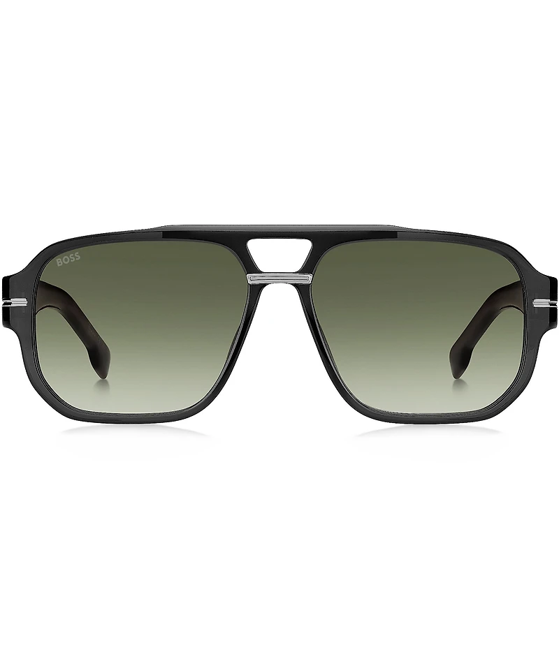 Hugo Boss Men's Boss1718 57mm Aviator Sunglasses