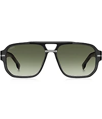 Hugo Boss Men's Boss1718 57mm Aviator Sunglasses