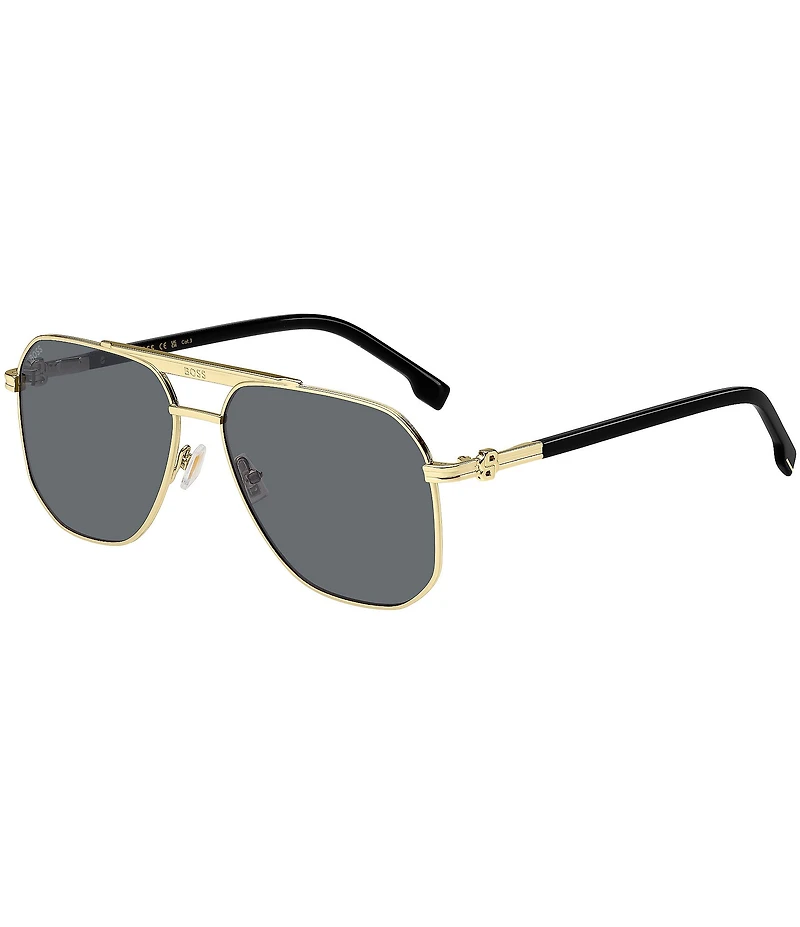 Hugo Boss Men's Boss1743 59mm Aviator Sunglasses