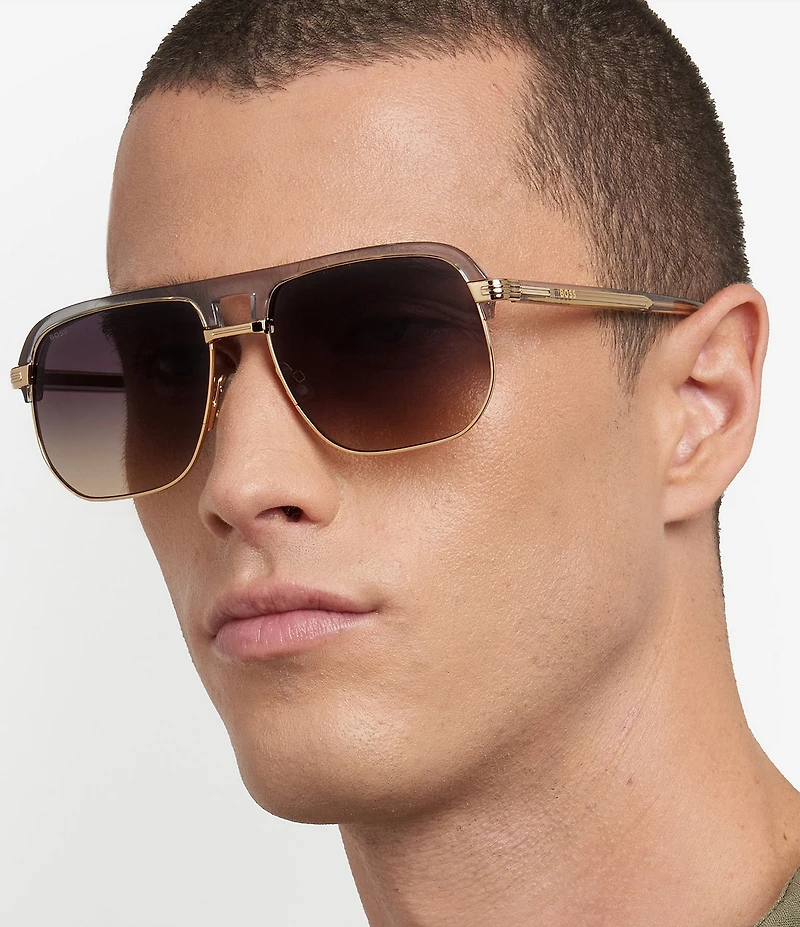 Hugo Boss Men's Boss1752 59mm Square Sunglasses