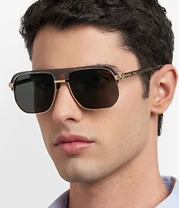 Hugo Boss Men's Boss1752 59mm Square Sunglasses