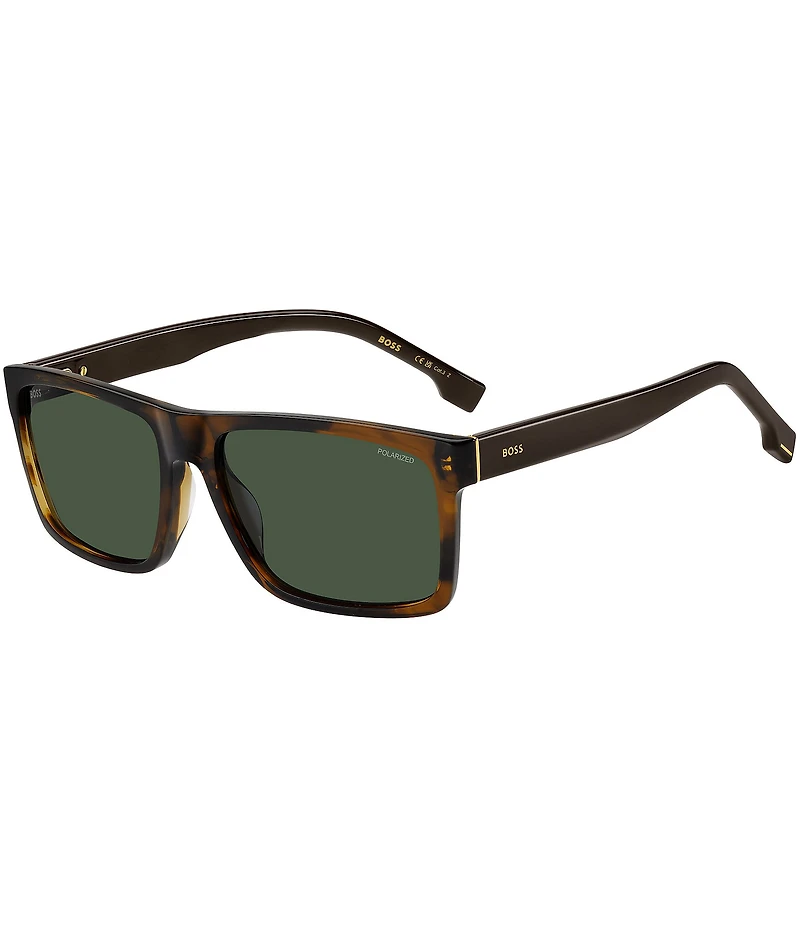 Hugo Boss Men's Boss1760 59mm Polarized Rectangle Sunglasses