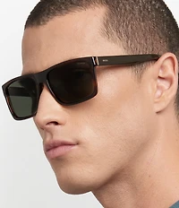Hugo Boss Men's Boss1760 59mm Polarized Rectangle Sunglasses