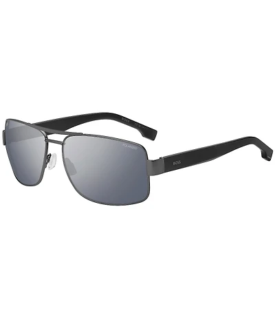 Hugo Boss Men's Boss1761 62mm Polarized Rectangle Sunglasses