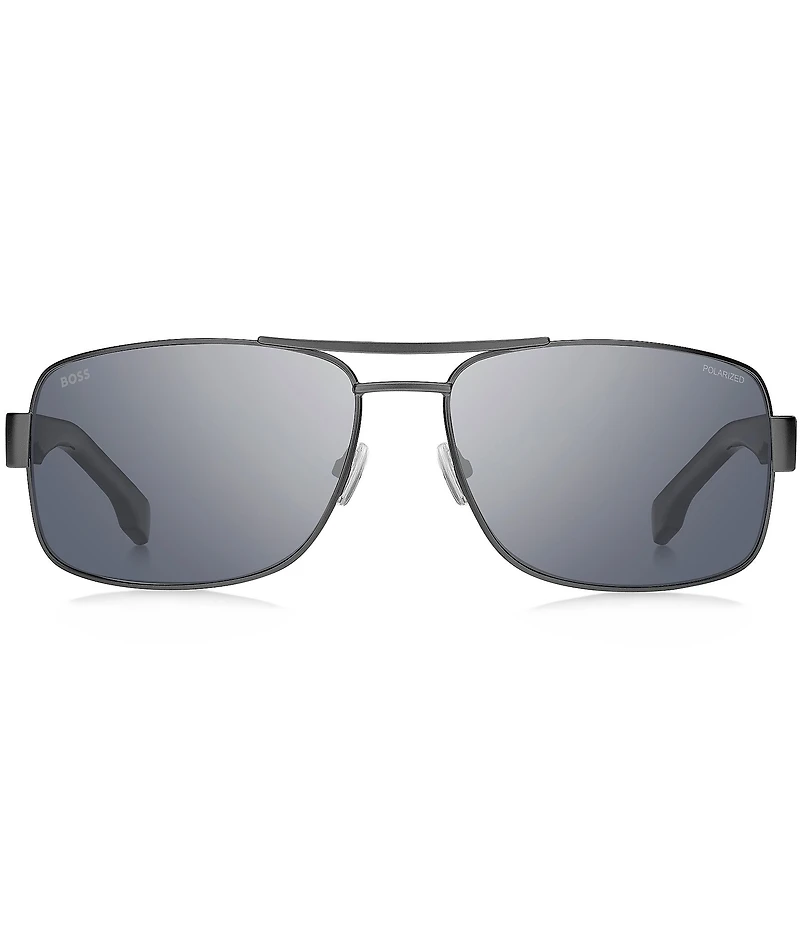 Hugo Boss Men's Boss1761 62mm Polarized Rectangle Sunglasses
