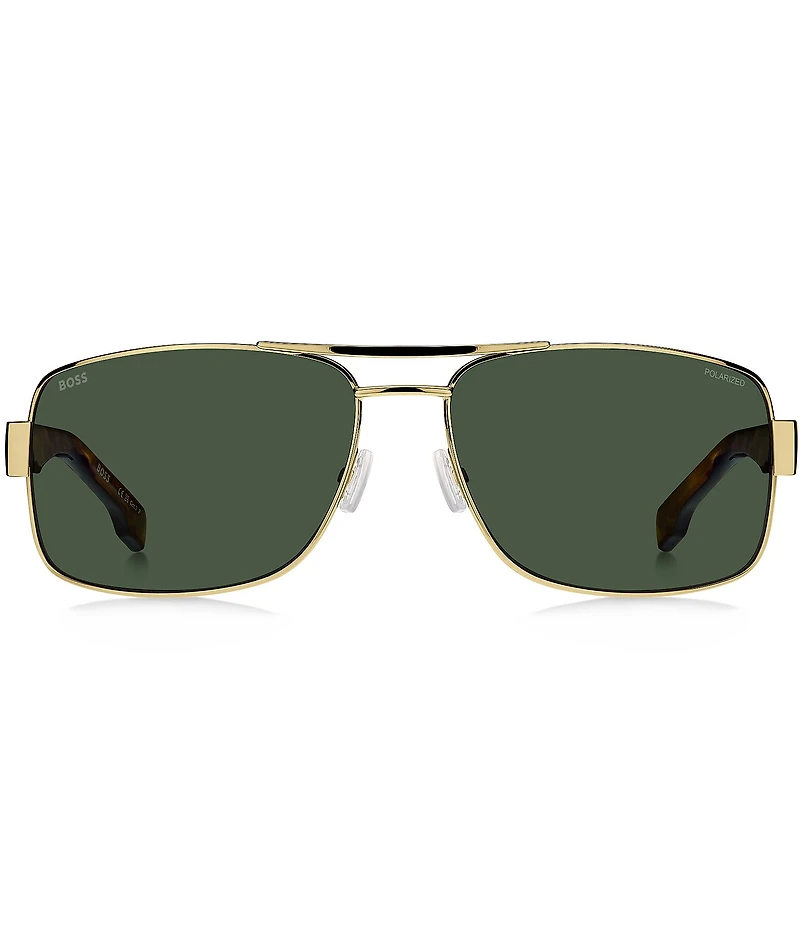 Hugo Boss Men's Boss1761 62mm Polarized Rectangle Sunglasses