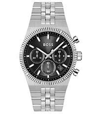 Hugo Boss Men's Candor Prime Quartz Chronograph Stainless Steel Bracelet Watch