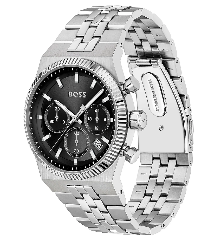 Hugo Boss Men's Candor Prime Quartz Chronograph Stainless Steel Bracelet Watch
