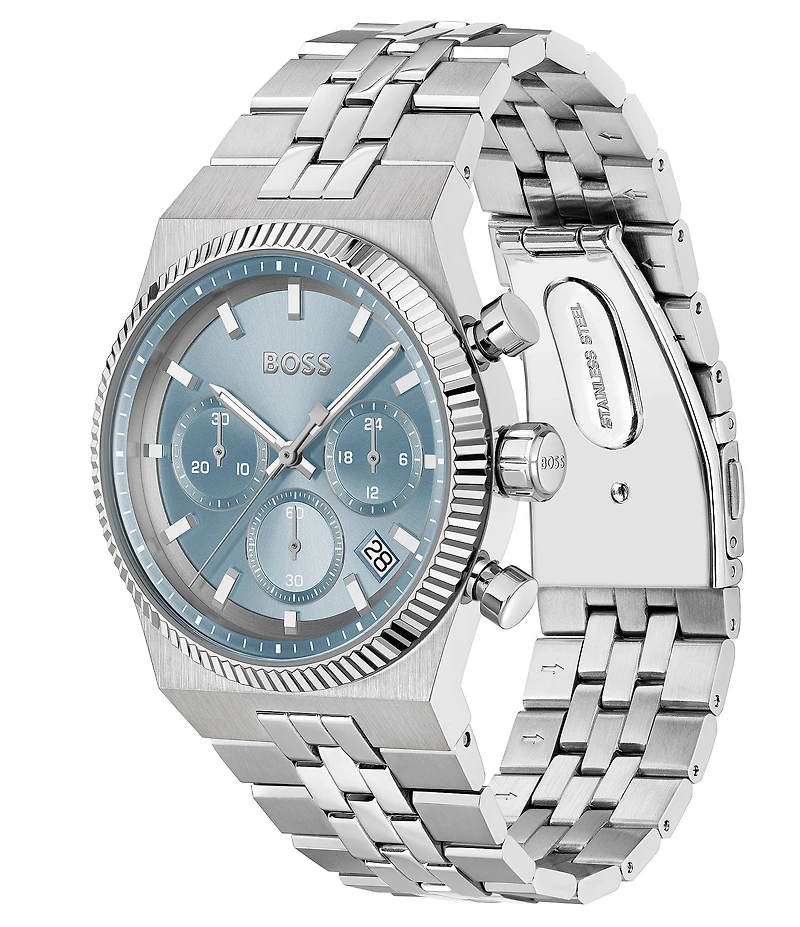 Hugo Boss Men's Candor Prime Quartz Chronograph Stainless Steel Bracelet Watch