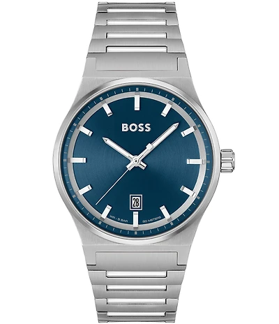 Hugo Boss Men's Candor Quartz Mechanical Automatic Stainless Steel Bracelet Watch