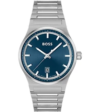 Hugo Boss Men's Candor Quartz Mechanical Automatic Stainless Steel Bracelet Watch
