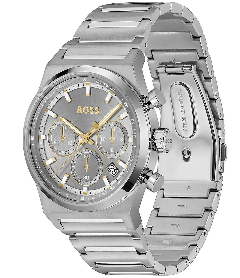 Hugo Boss Men's Candor Quartz Chronograph Stainless Steel Watch