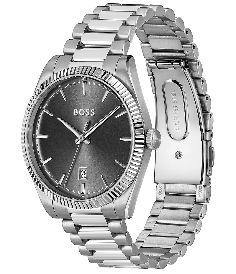 Hugo Boss Men's Cheswick 40mm Quartz Analog Stainless Steel Bracelet Watch