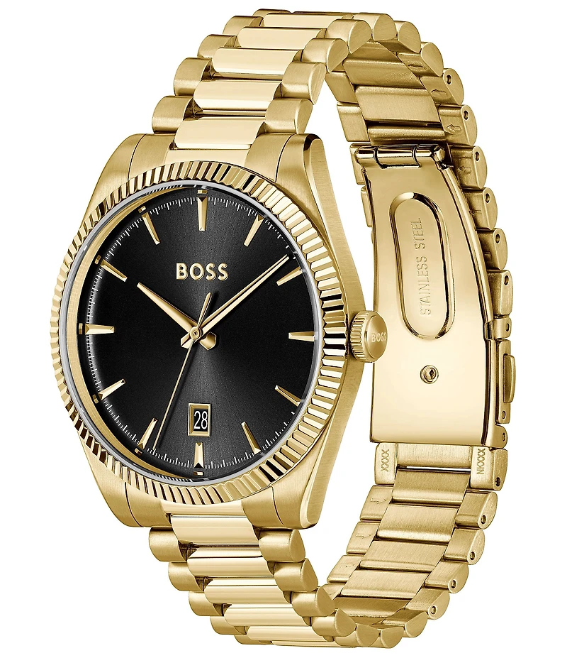 Hugo Boss Men's Cheswick 40mm Quartz Analog Stainless Steel Bracelet Watch