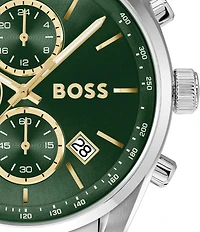 Hugo Boss Men's Grand Prix Quartz Chronograph Stainless Steel Bracelet Watch