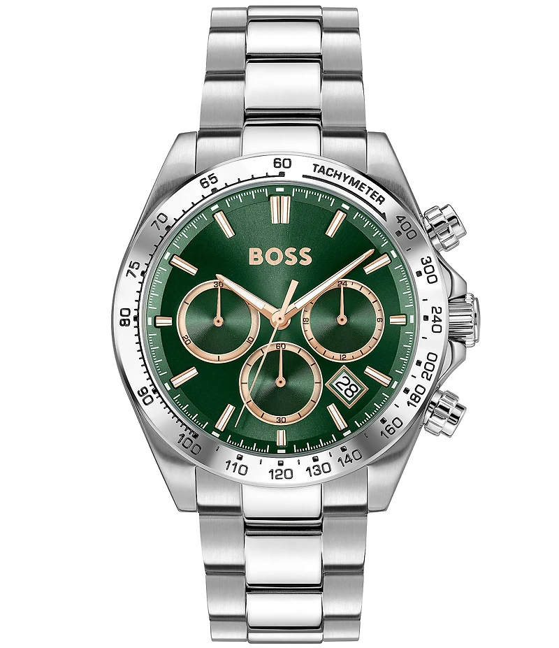 Hugo Boss Men's Hero 2.0 Quartz Chronograph Stainless Steel Bracelet Watch