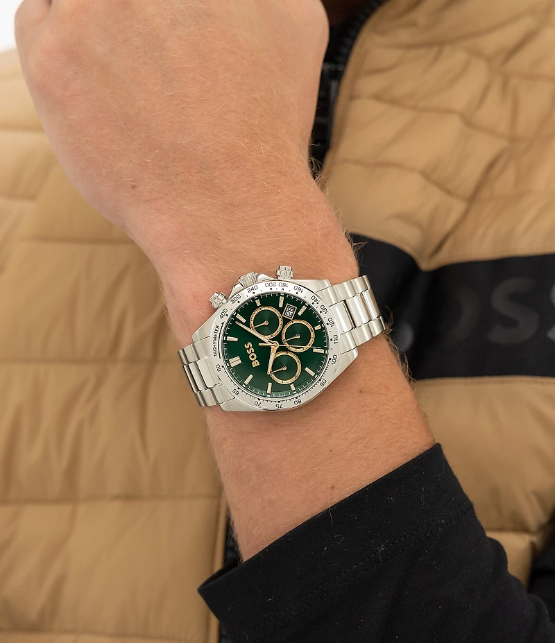 Hugo Boss Men's Hero 2.0 Quartz Chronograph Stainless Steel Bracelet Watch