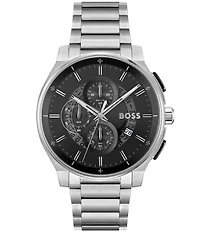 Hugo Boss Men's Peak 2.0 Quartz Chronograph Stainless Steel Bracelet Watch