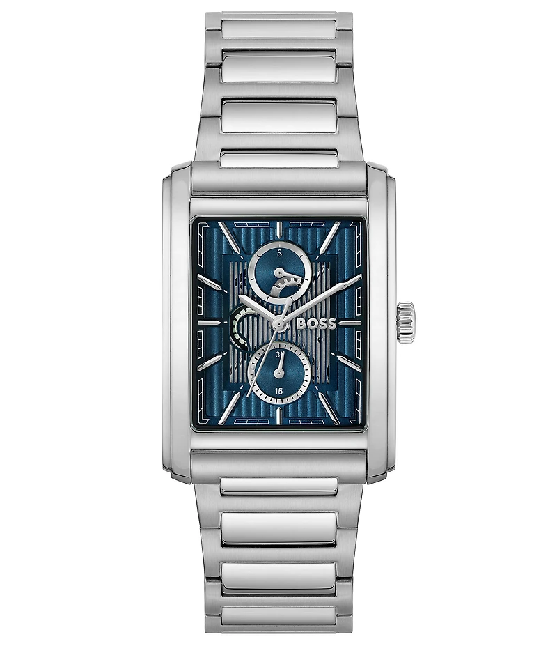 Hugo Boss Men's Principle 30.5mm Multifunction Stainless Steel Bracelet Watch
