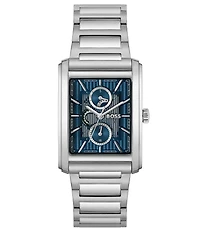 Hugo Boss Men's Principle 30.5mm Multifunction Stainless Steel Bracelet Watch