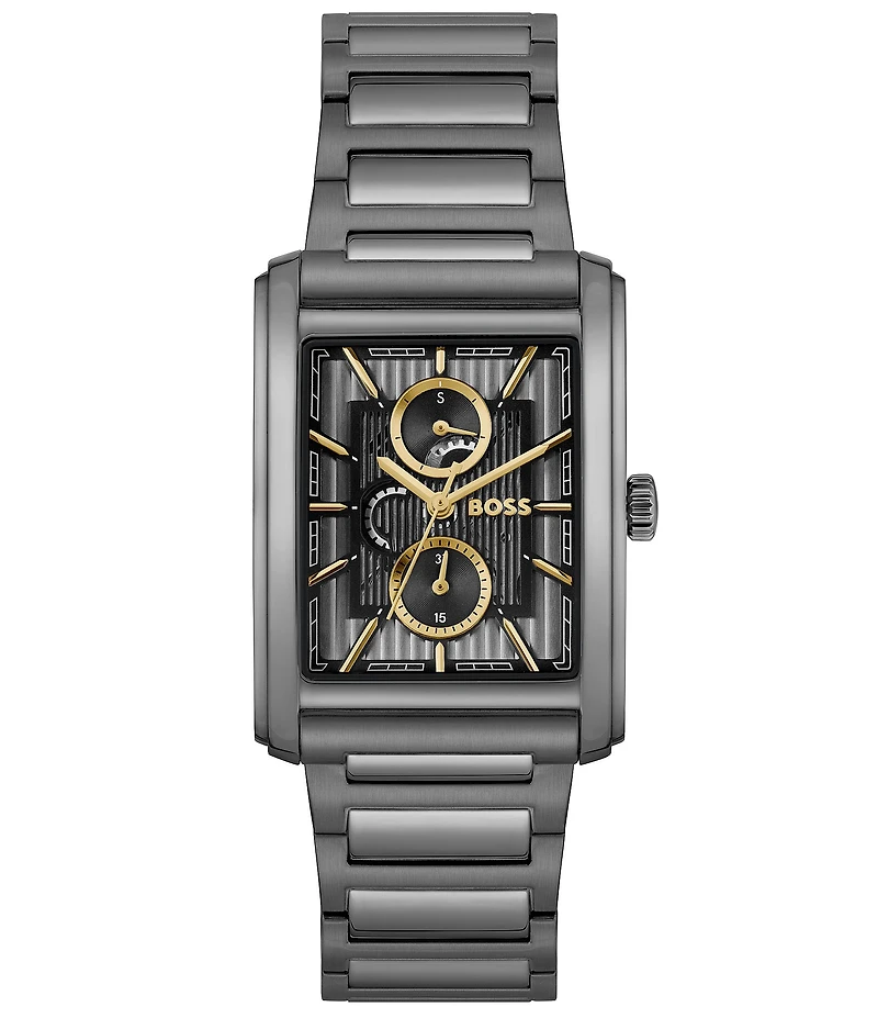 Hugo Boss Men's Principle 30.5mm Multifunction Stainless Steel Bracelet Watch