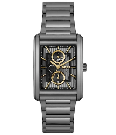 Hugo Boss Men's Principle 30.5mm Multifunction Stainless Steel Bracelet Watch
