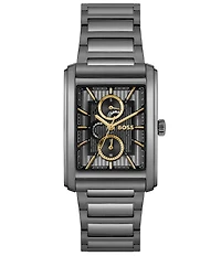 Hugo Boss Men's Principle 30.5mm Multifunction Stainless Steel Bracelet Watch