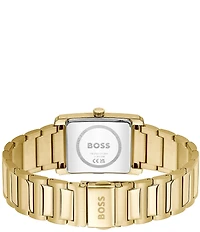 Hugo Boss Men's Principle Dress Quartz Analog Ionic Plated Stainless Steel Bracelet Watch