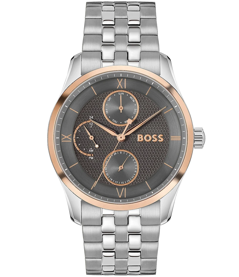 Hugo Boss Men's Principle Master Quartz Chronograph Stainless Steel Bracelet Watch