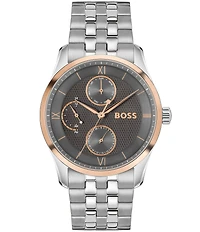 Hugo Boss Men's Principle Master Quartz Chronograph Stainless Steel Bracelet Watch
