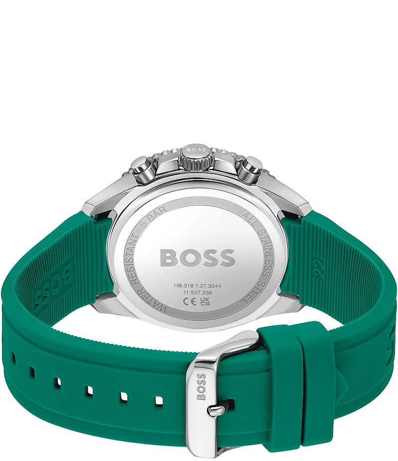 Hugo Boss Men's Runner Quartz Chronograph Silicone Strap Watch