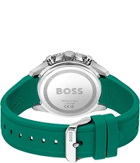 Hugo Boss Men's Runner Quartz Chronograph Silicone Strap Watch