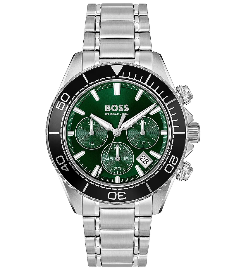 Hugo Boss Men's Sealiner 41mm Quartz Chronograph Stainless Steel Bracelet Watch
