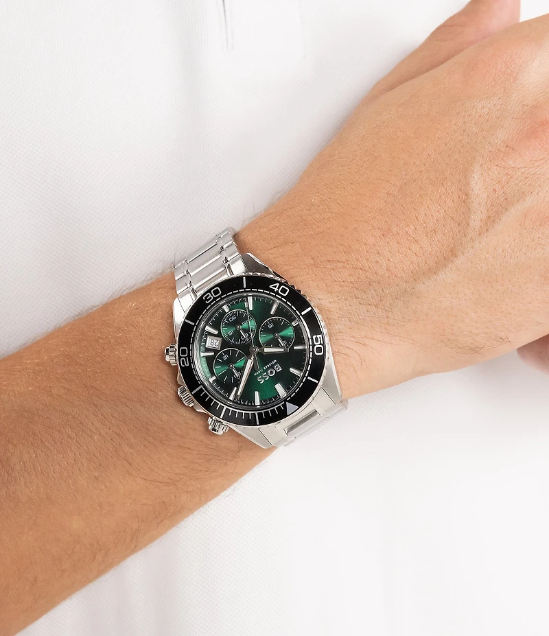 Hugo Boss Men's Sealiner 41mm Quartz Chronograph Stainless Steel Bracelet Watch