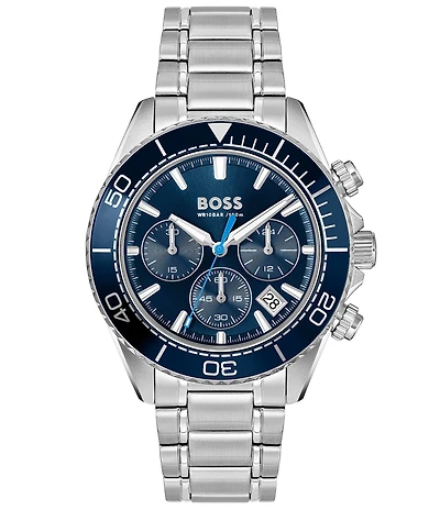 Hugo Boss Men's Sealiner 41mm Quartz Chronograph Stainless Steel Bracelet Watch