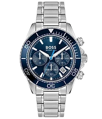 Hugo Boss Men's Sealiner 41mm Quartz Chronograph Stainless Steel Bracelet Watch