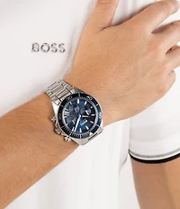 Hugo Boss Men's Sealiner 41mm Quartz Chronograph Stainless Steel Bracelet Watch