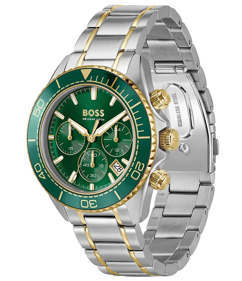 Hugo Boss Men's Sealiner 41mm Quartz Chronograph Stainless Steel Bracelet Watch