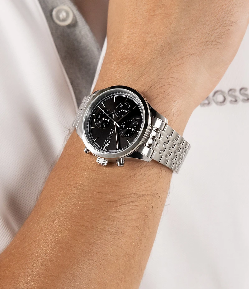 Hugo Boss Men's Stratus Quartz Chronograph Stainless Steel Bracelet Watch