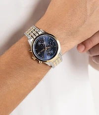 Hugo Boss Men's Stratus Quartz Chronograph Two Tone Stainless Steel Bracelet Watch