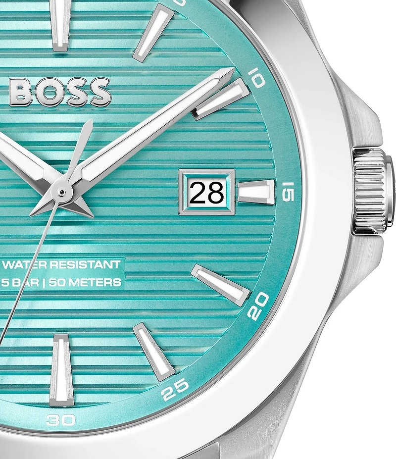 Hugo Boss Men's Strike Quartz Mechanical Automatic Stainless Steel Bracelet Watch