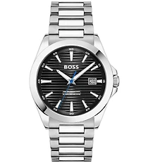 Hugo Boss Men's Strike Quartz Mechanical Automatic Stainless Steel Bracelet Watch