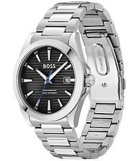 Hugo Boss Men's Strike Quartz Mechanical Automatic Stainless Steel Bracelet Watch